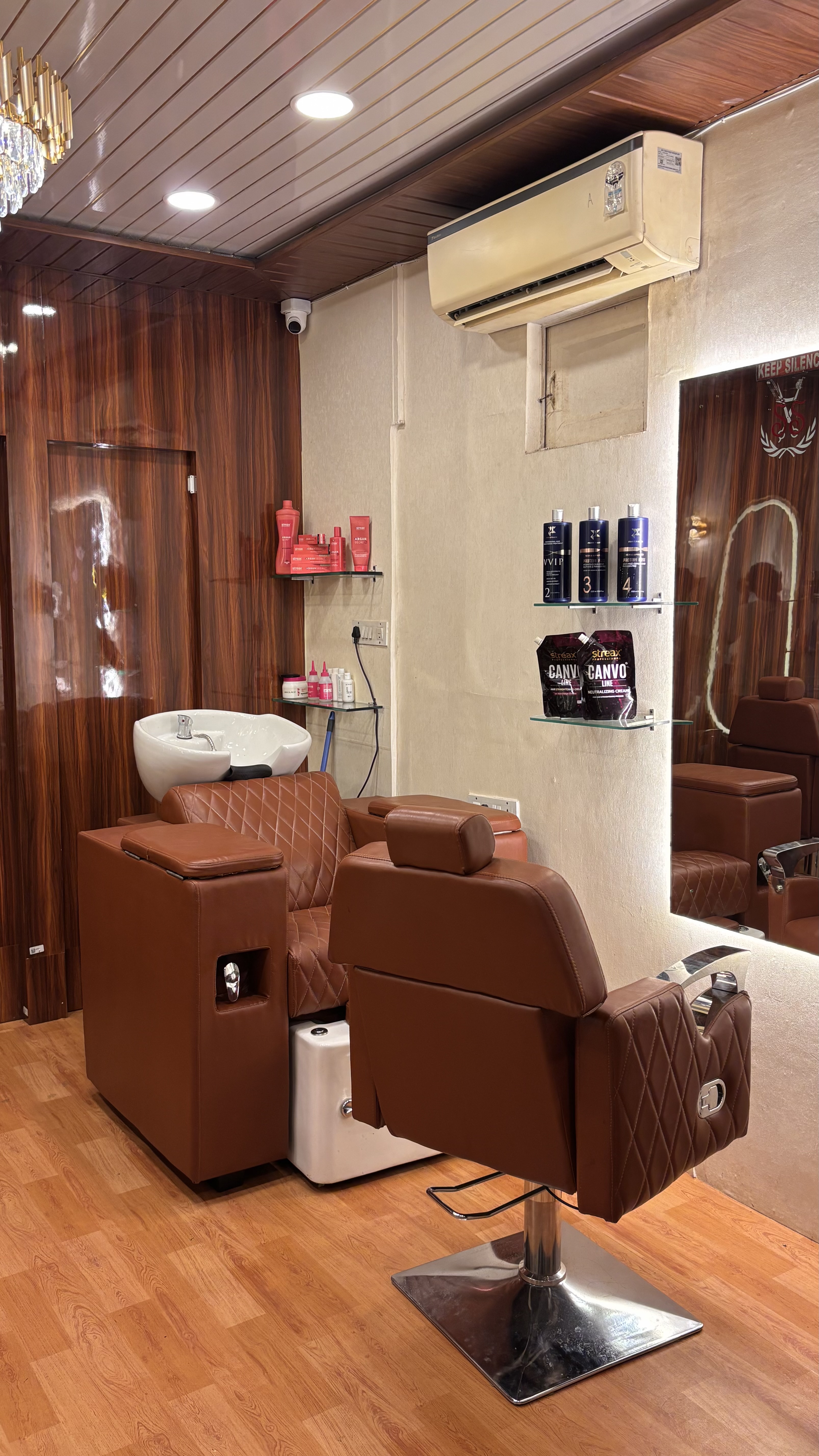 Salon hair wash station